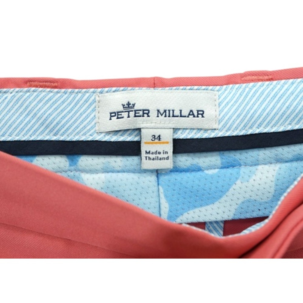 Peter Millar Chino Shorts Mens Size 34 Pink Classic Summer Golf ~ EUC - Picture 6 of 6